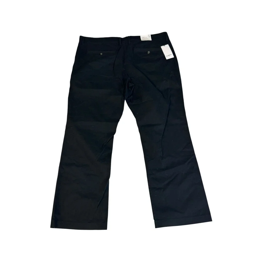 Goodfellow & Co Mens Every Wear‎ Chino Pants Black Straight Fit 42x30 NWT